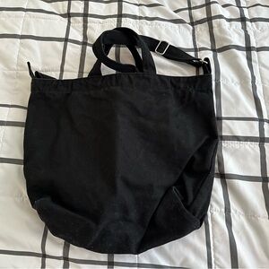 Baggu black horizontal duck bag